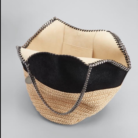 💕HP💕Stella McCartney Large black half and half tote bag - Picture 8 of 15